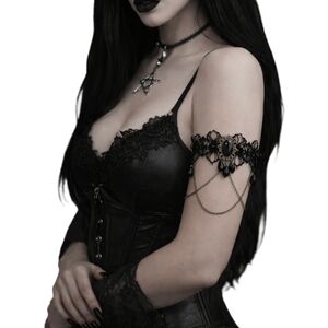 Black Lace Gothic Corset Top